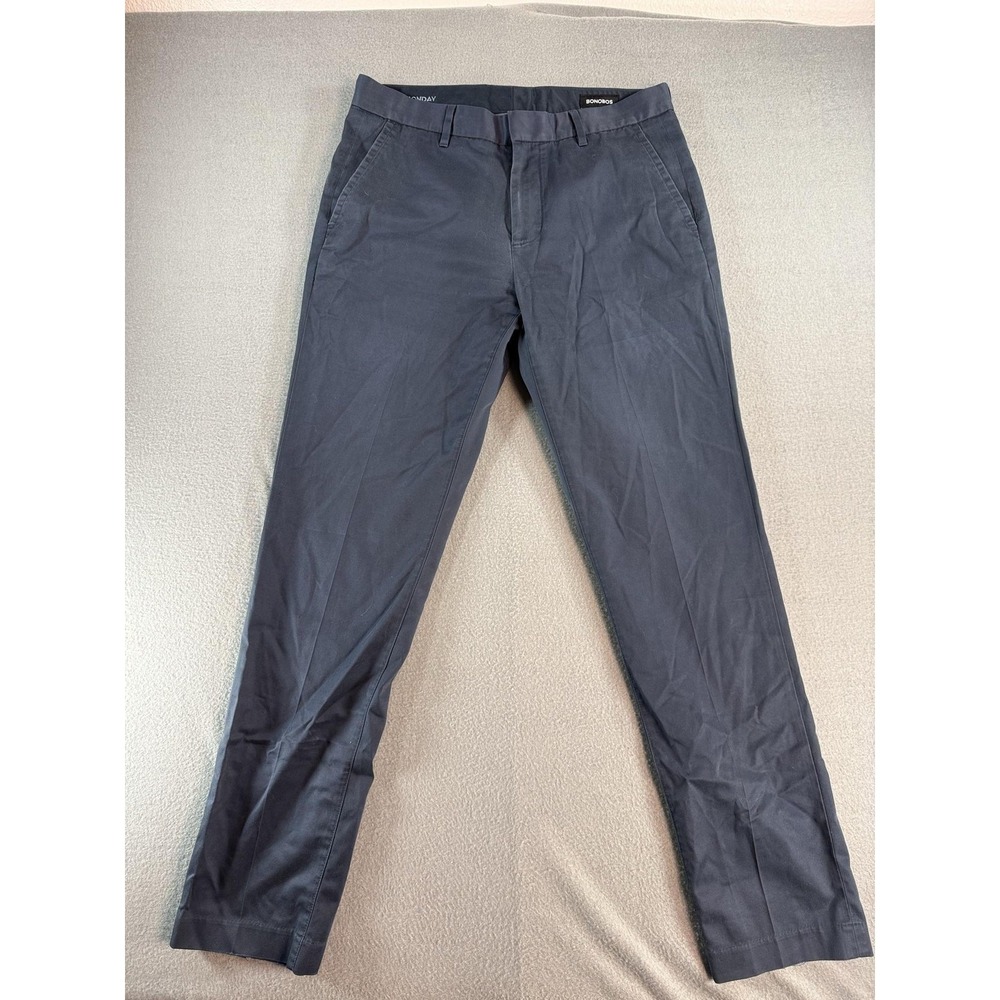 Bonobos Monday Pants Mens 32x30 Blue Regular Fit Chino Straight Casual Business